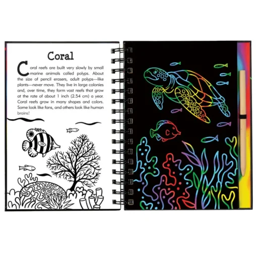 Under the Sea Scratch & Sketch Art Activity Book| Outlet