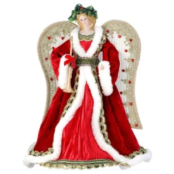 Velvet with Jewels Angel Tree Topper| Clearance