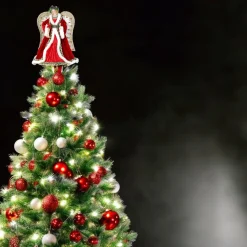 Velvet with Jewels Angel Tree Topper| Clearance