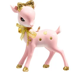 Vintage Pink Deer - Head Turned Ornament| New